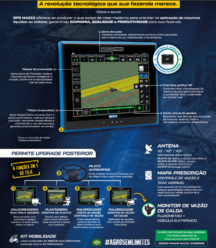 GPS AGRICOLA MAX 10 - FARMPRO