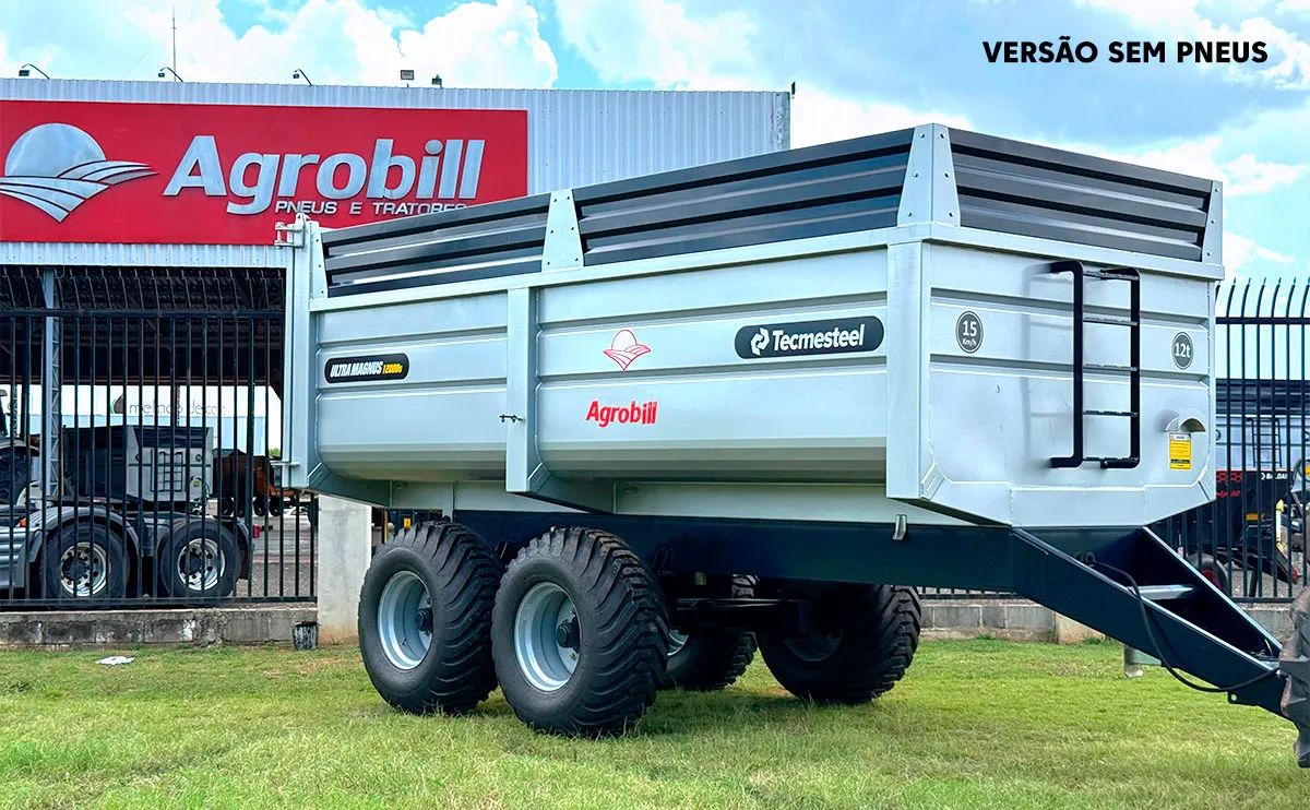 Carreta Agricola Basculante Cbtec 12000 Ultra Magnus 21 A 24M³ + 21.000 Litros + sobreguarda - Tandem- Sem Pneus- Tecmesteel