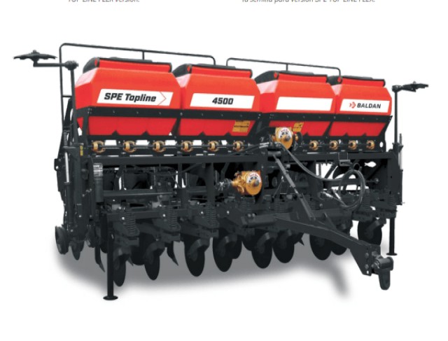Plantadeira Spe4500 Top Line 9 Linhas Com Dosador De Sementes Titanium - Baldan