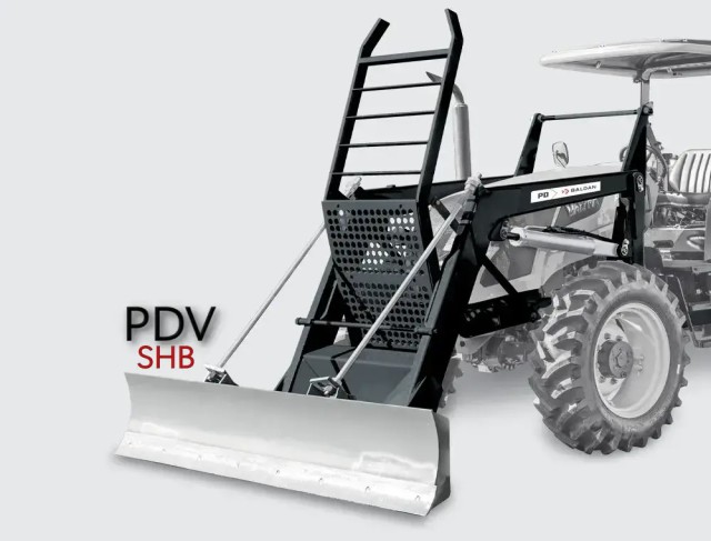 CONJUNTO FRONTAL DE LÂMINA PDV- VALTRA E Valmet 4x4 BH 145/ 165/ 185 e Bh 180 2007 GII SHB- BALDAN